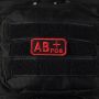 M-Tac нашивка група крові AB+ Pos чорно-червона