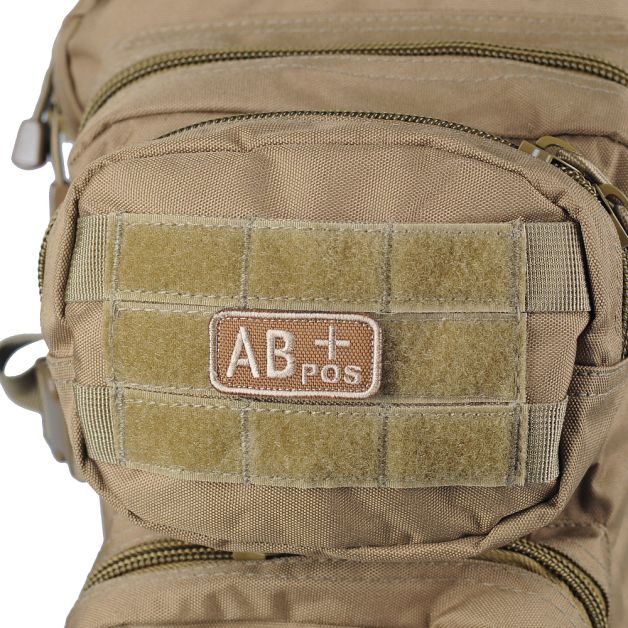 M-Tac нашивка группа крови AB+ Pos хаки