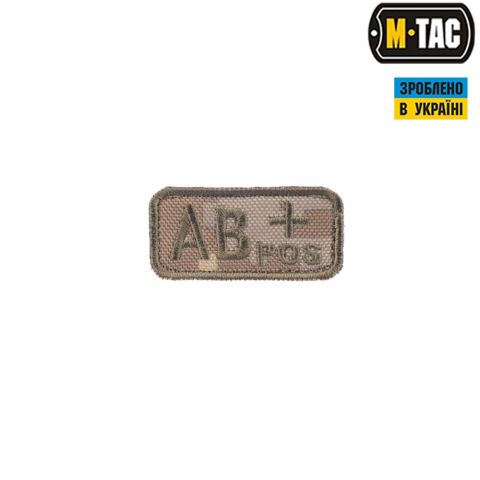 M-Tac нашивка группа крови AB+ Pos MM14