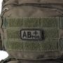 M-Tac нашивка група крові AB+ Pos олива