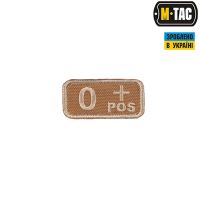 M-Tac нашивка группа крови O+ Pos хаки