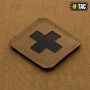 M-Tac нашивка Medic Cross Laser Cut Black/Coyote