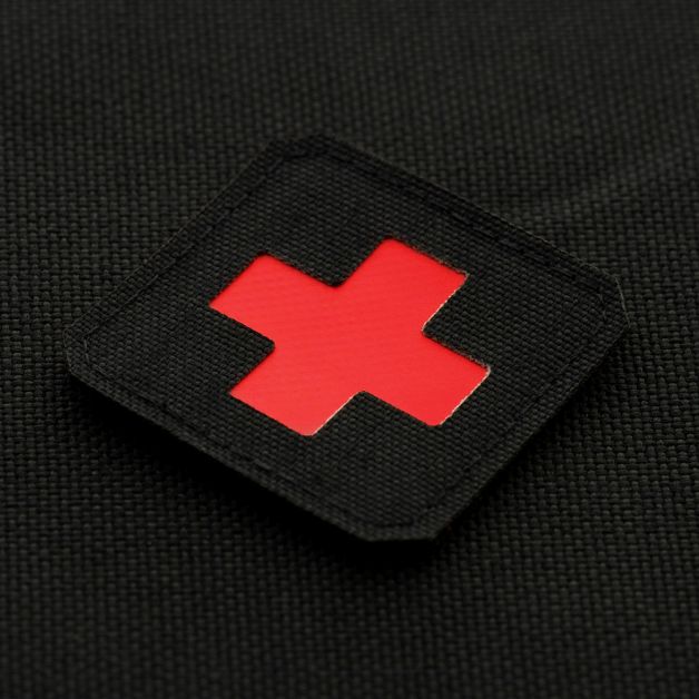 M-Tac нашивка Medic Cross Laser Cut Red/Black