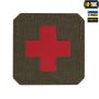 M-Tac нашивка Medic Cross Laser Cut Ranger Green/Red