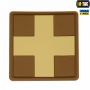 M-Tac нашивка Medic Cross Square ПВХ койот