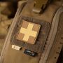 M-Tac нашивка Medic Cross Square ПВХ койот