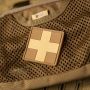 M-Tac нашивка Medic Cross Square ПВХ койот