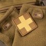 M-Tac нашивка Medic Cross Square ПВХ койот