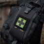 M-Tac нашивка Medic Cross Square ПВХ олива/черный