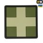 M-Tac нашивка Medic Cross Square ПВХ олива