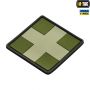 M-Tac нашивка Medic Cross Square ПВХ олива