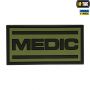 M-Tac нашивка Medic ПВХ олива