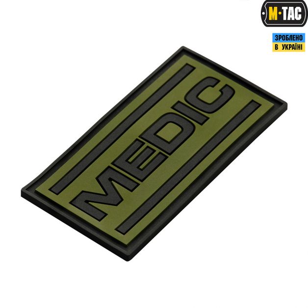 M-Tac нашивка Medic ПВХ олива
