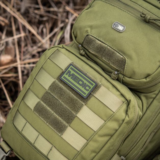 M-Tac нашивка Medic ПВХ олива
