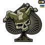 M-Tac нашивка Ace of Spades 3D ПВХ черный/олива