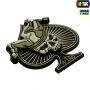 M-Tac нашивка Ace of Spades 3D ПВХ черный/олива