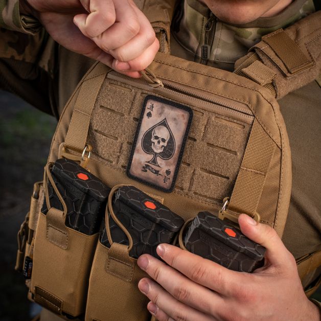 M-Tac нашивка Ace of Spades Coyote/Black