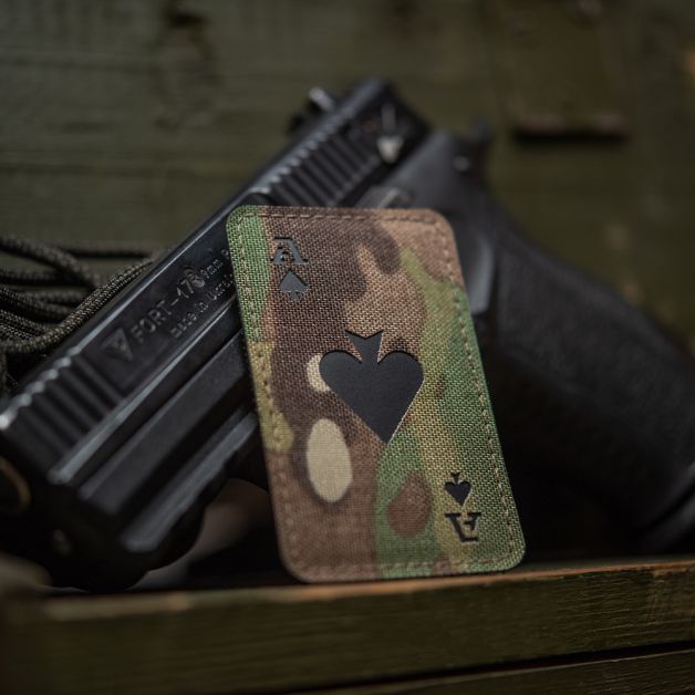 M-Tac нашивка Ace of Spades Laser Cut Multicam/Black