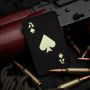 M-Tac нашивка Ace of Spades Laser Cut Black/світлонакопичувач