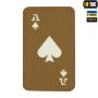 M-Tac нашивка Ace of Spades Laser Cut Coyote/світлонакопичувач