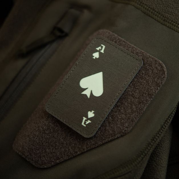 M-Tac нашивка Ace of Spades Laser Cut Ranger Green/світлонакопичувач
