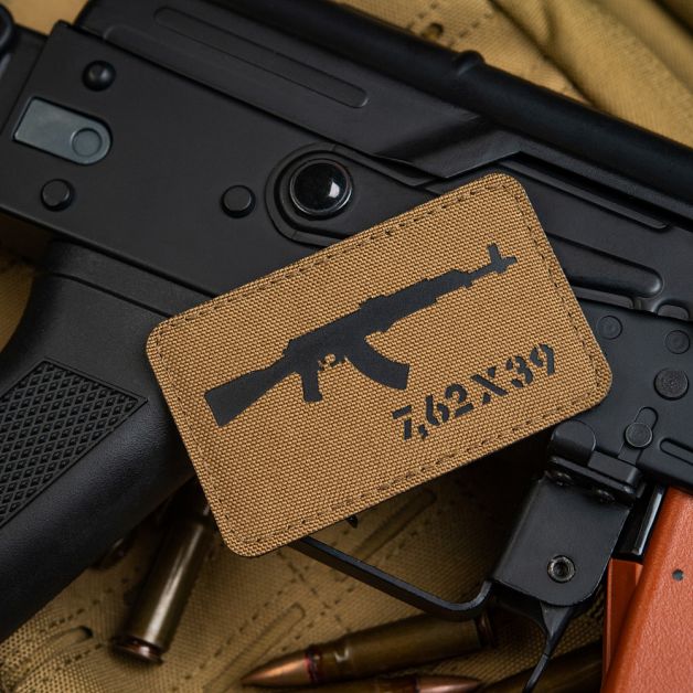 M-Tac нашивка AKM 7,62х39 Laser Cut Black/Coyote