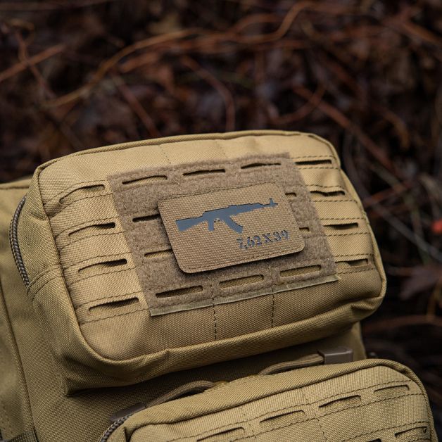 M-Tac нашивка AKM 7,62х39 Laser Cut Black/Coyote
