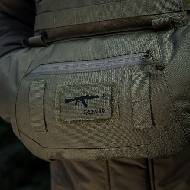 M-Tac нашивка AKM 7,62х39 Laser Cut Black/Ranger Green