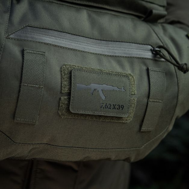 M-Tac нашивка AKM 7,62х39 Laser Cut Black/Ranger Green