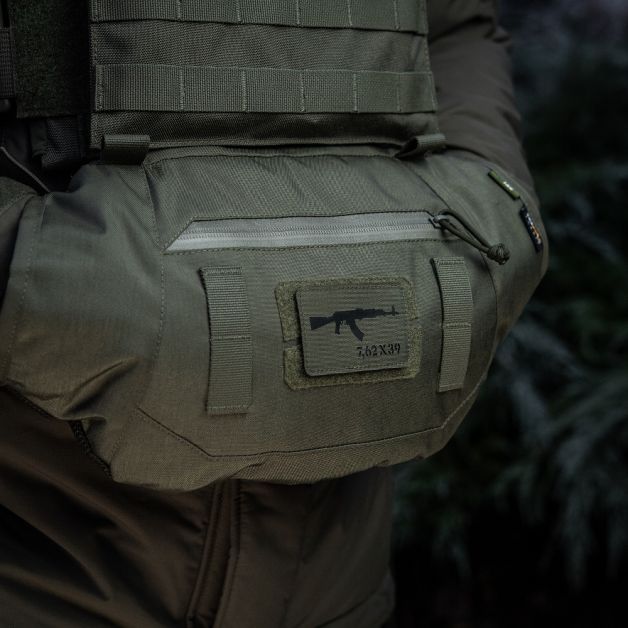 M-Tac нашивка AKM 7,62х39 Laser Cut Black/Ranger Green