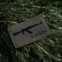 M-Tac нашивка AKM 7,62х39 Laser Cut Black/Ranger Green