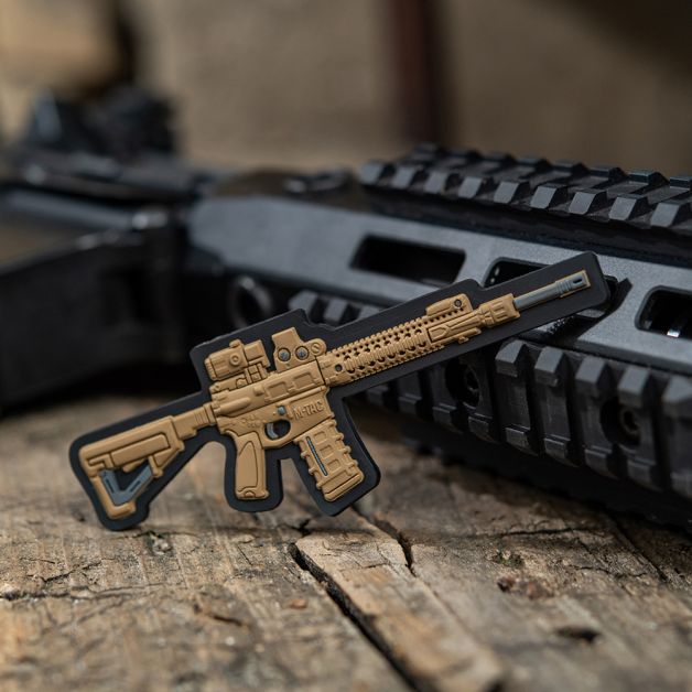 M-Tac нашивка AR-15 3D ПВХ койот