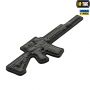 M-Tac нашивка AR-15 3D ПВХ темно-серая