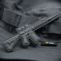 M-Tac нашивка AR-15 3D ПВХ темно-серая