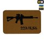M-Tac нашивка AR-15 223/5,56 Laser Cut Coyote/Black