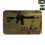 M-Tac нашивка AR-15 223/5,56 Laser Cut Multicam/Black