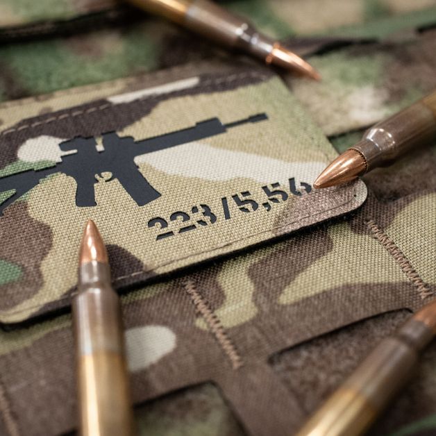 M-Tac нашивка AR-15 223/5,56 Laser Cut Multicam/Black