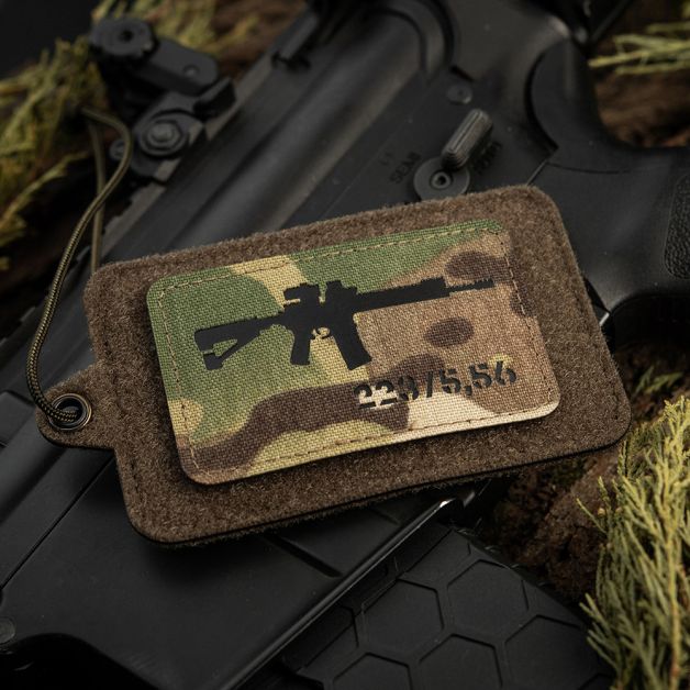 M-Tac нашивка AR-15 223/5,56 Laser Cut Multicam/Black
