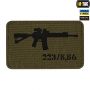 M-Tac нашивка AR-15 223/5,56 Laser Cut Ranger Green/Black