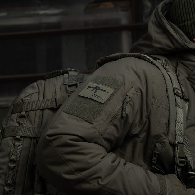 M-Tac нашивка AR-15 223/5,56 Laser Cut Ranger Green/Black