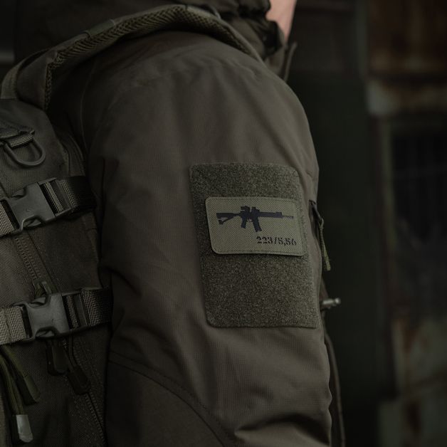 M-Tac нашивка AR-15 223/5,56 Laser Cut Ranger Green/Black