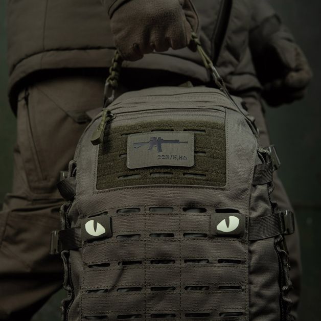 M-Tac нашивка AR-15 223/5,56 Laser Cut Ranger Green/Black