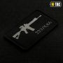 M-Tac нашивка AR-15 223/5,56 Laser Cut Black/Grey