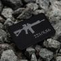 M-Tac нашивка AR-15 223/5,56 Laser Cut Black/Grey