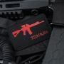 M-Tac нашивка AR-15 223/5,56 Laser Cut Black/Red