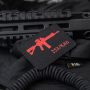 M-Tac нашивка AR-15 223/5,56 Laser Cut Black/Red