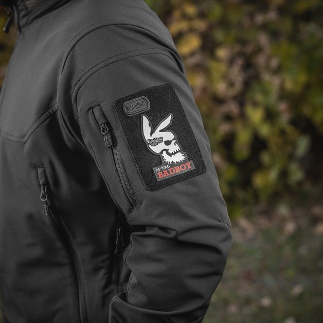 M-Tac нашивка Bad Boy (tattoo) Black/GID 