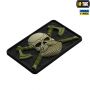 M-Tac нашивка Bearded Skull 3D ПВХ Black/Olive