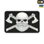 M-Tac нашивка Bearded Skull 3D ПВХ Black/White