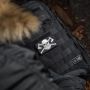M-Tac нашивка Bearded Skull 3D ПВХ Black/White